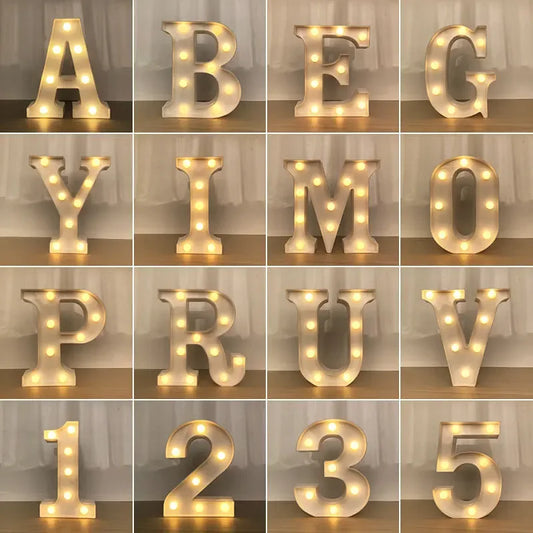 Decorative LED Letter & Number Lamps