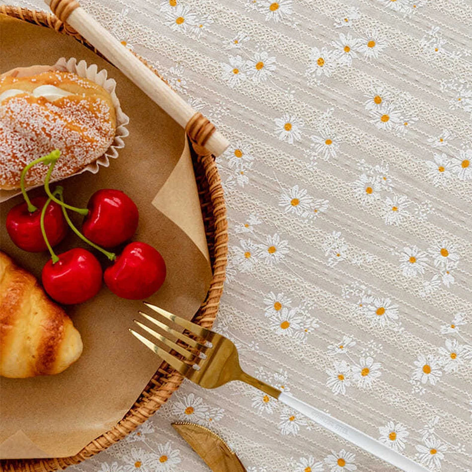 Floral Cotton Tablecloth