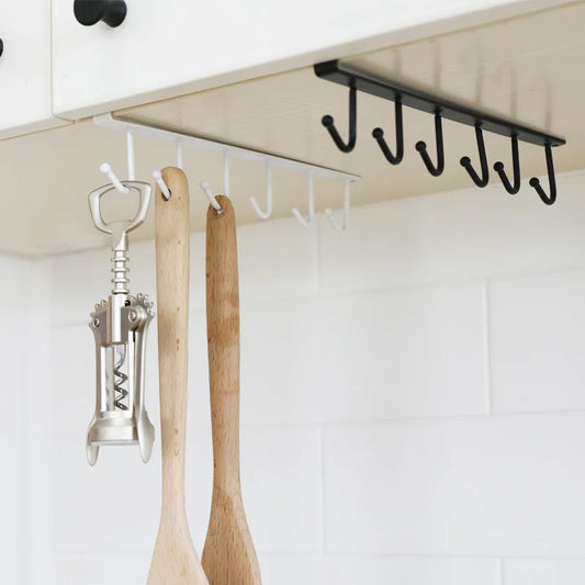 Under Cabinet Kitchen Cupboard Hook Rack