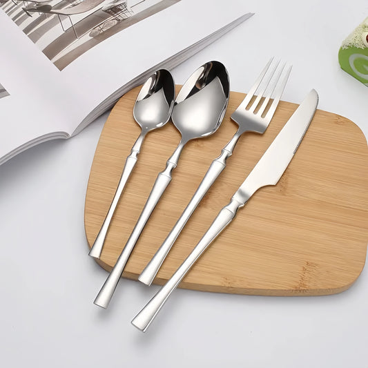 24-Piece Stainless Steel Cutlery Set